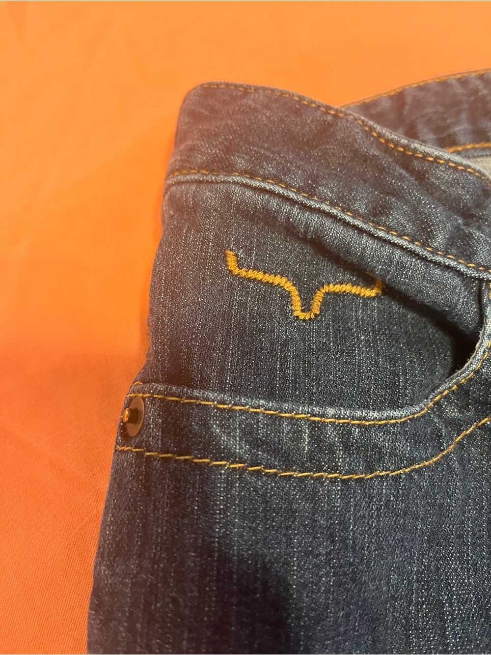 Kimes Ranch Dark Blue Women's Straight-Leg Jeans - Picture 3 of 5